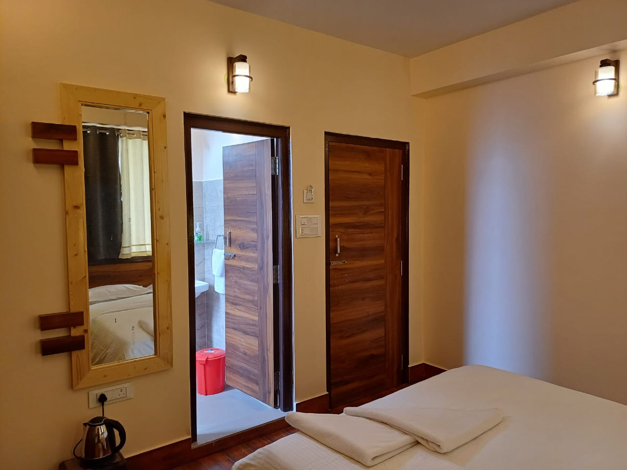 Room with bathroom view